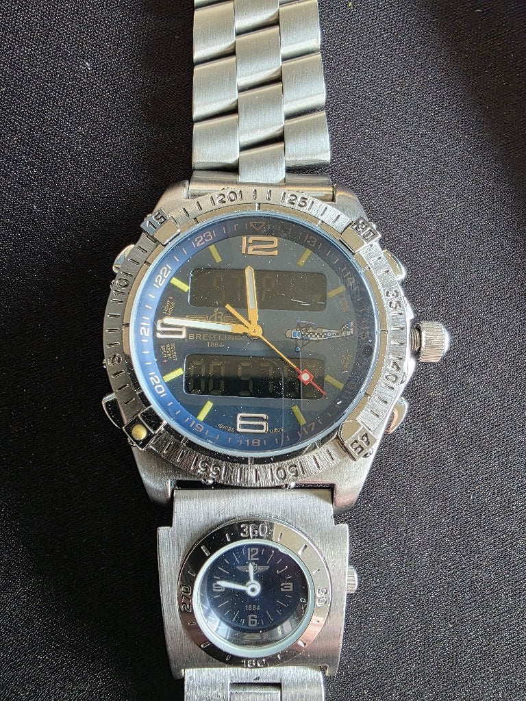 heren horloge, Ophalen, Staal, Gebruikt, Staal