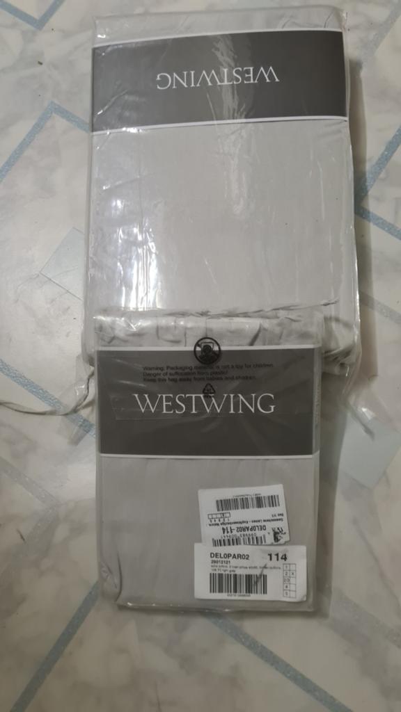 Westwing Hoeslaken - Nieuw in verpakking, Ophalen of Verzenden, Nieuw, Grijs, Hoeslaken of Sloop