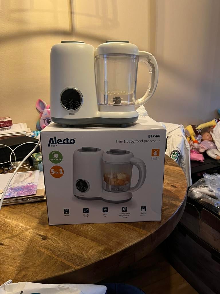 5 in 1 baby food alecto, Kinderen en Baby's, Babyvoeding en Toebehoren, Ophalen of Verzenden, Nieuw, Flessen- of potjesverwarmer