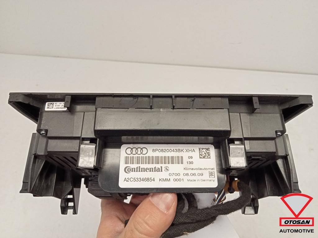Audi A3 8P Climatronic Paneel Kachelbediening 8P0820043BK, Auto-onderdelen, Gebruikt, AUDI AG, Auto-Union-Strasse 1
85045  Ingolstadt, DE