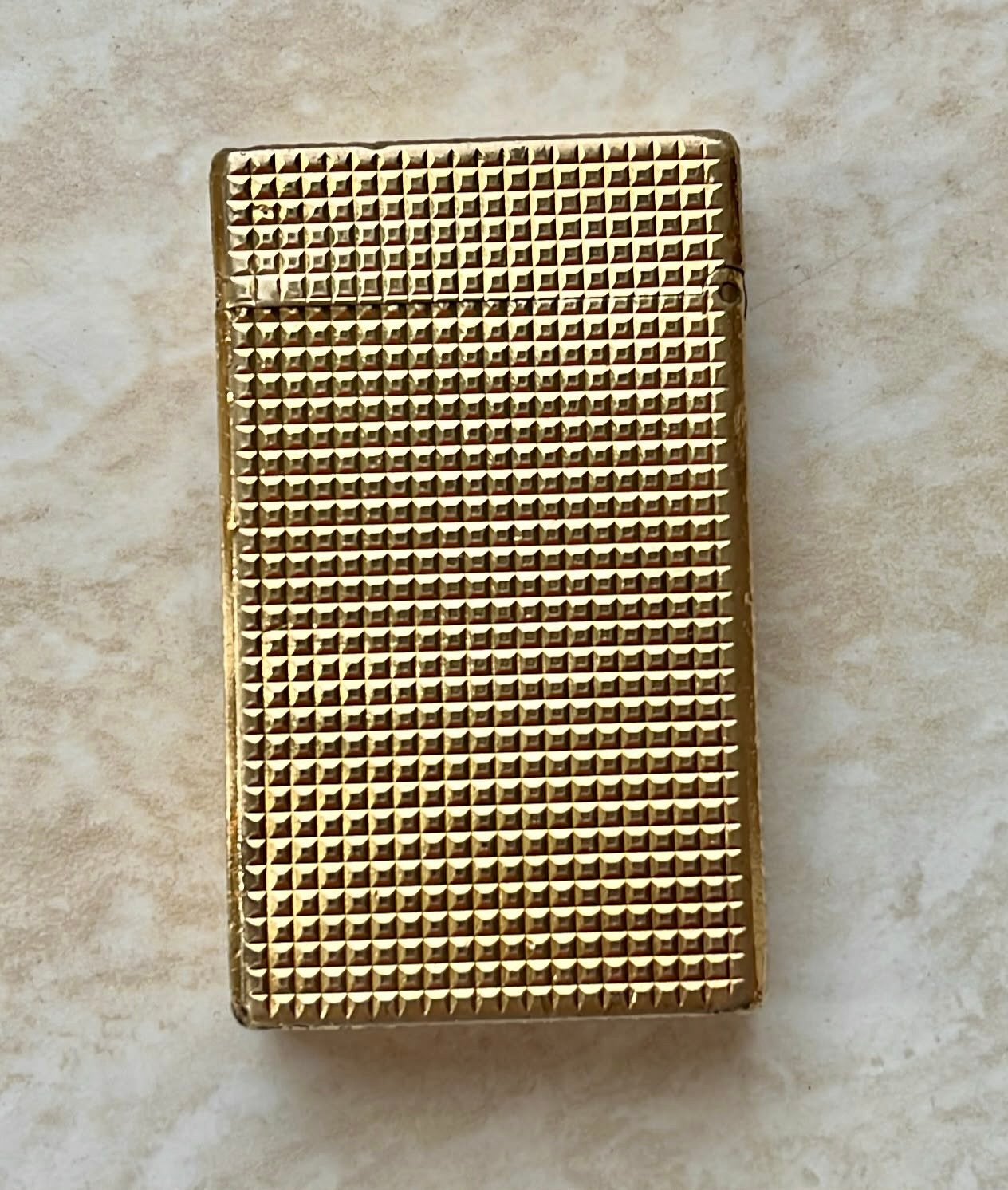 Vintage S.T.DUPONT Ligne 1, lighter plated gold, Ophalen, Zo goed als nieuw, Aansteker