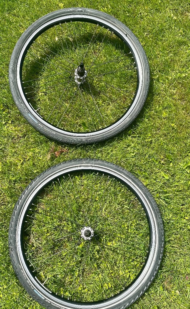 Shiman26inch velg topkwaliteit speciaal gespaakt incl band, Wiel, Gebruikt, Stadsfiets, Overige materialen