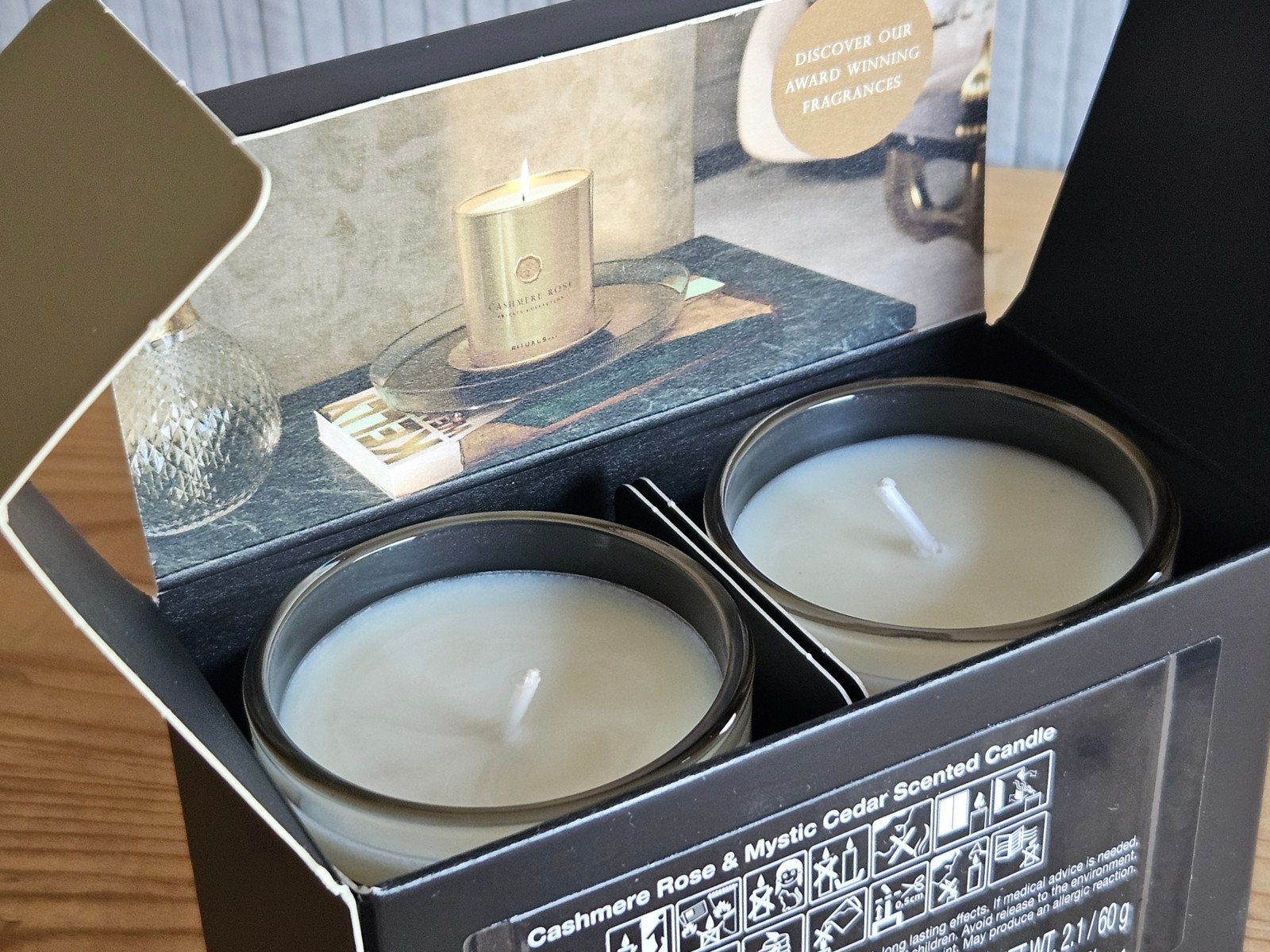 rituals private collection luxe kaarsen set giftset, Beige, Nieuw, Ophalen of Verzenden, Glas