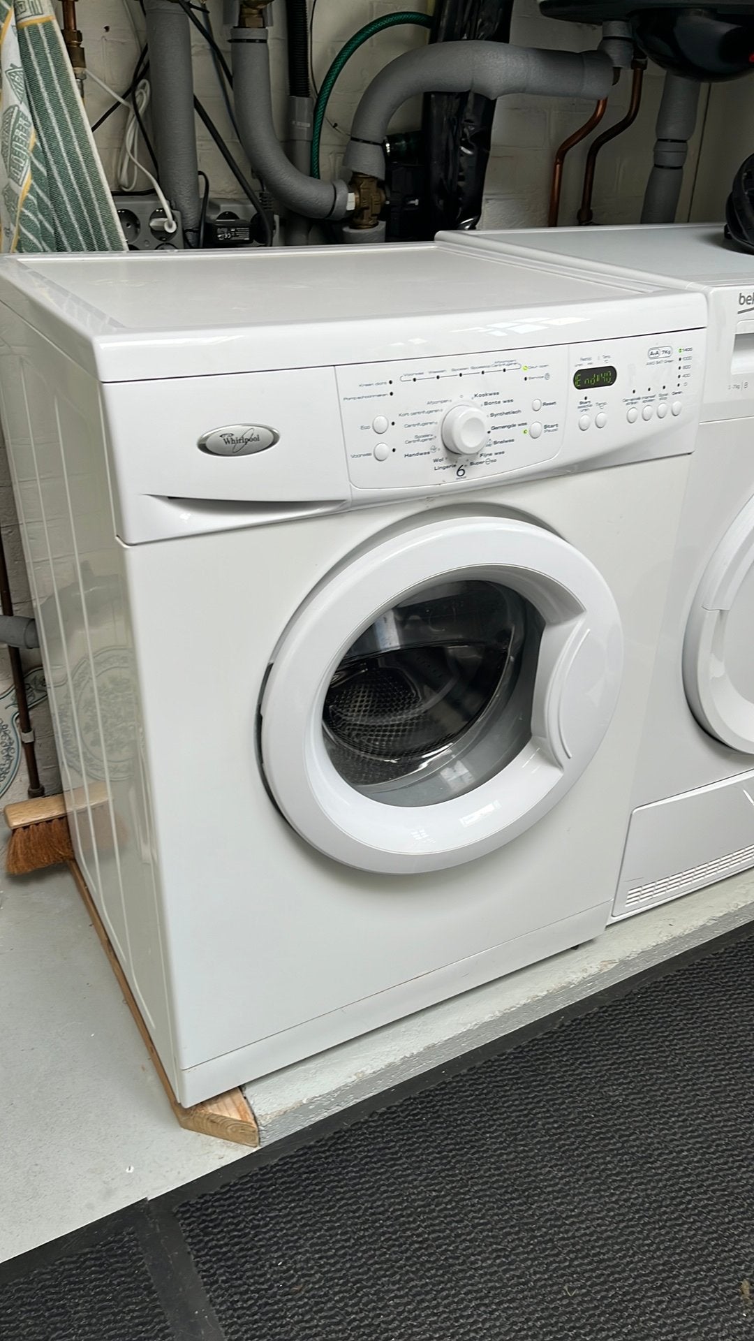 Wasmachine Whirlpool AWO 947, Witgoed en Apparatuur, Wasmachines, Ophalen, Zo goed als nieuw, 1200 tot 1600 toeren, 85 tot 90 cm