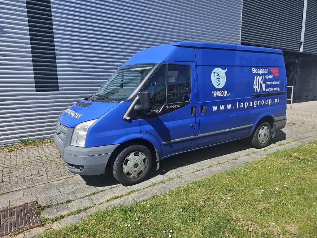 Ford Transit L2H2 NAP Airco Cruise Trekhaak, Auto's, Bestelauto's, Voorwielaandrijving, 125 pk, 4 cilinders, Blauw