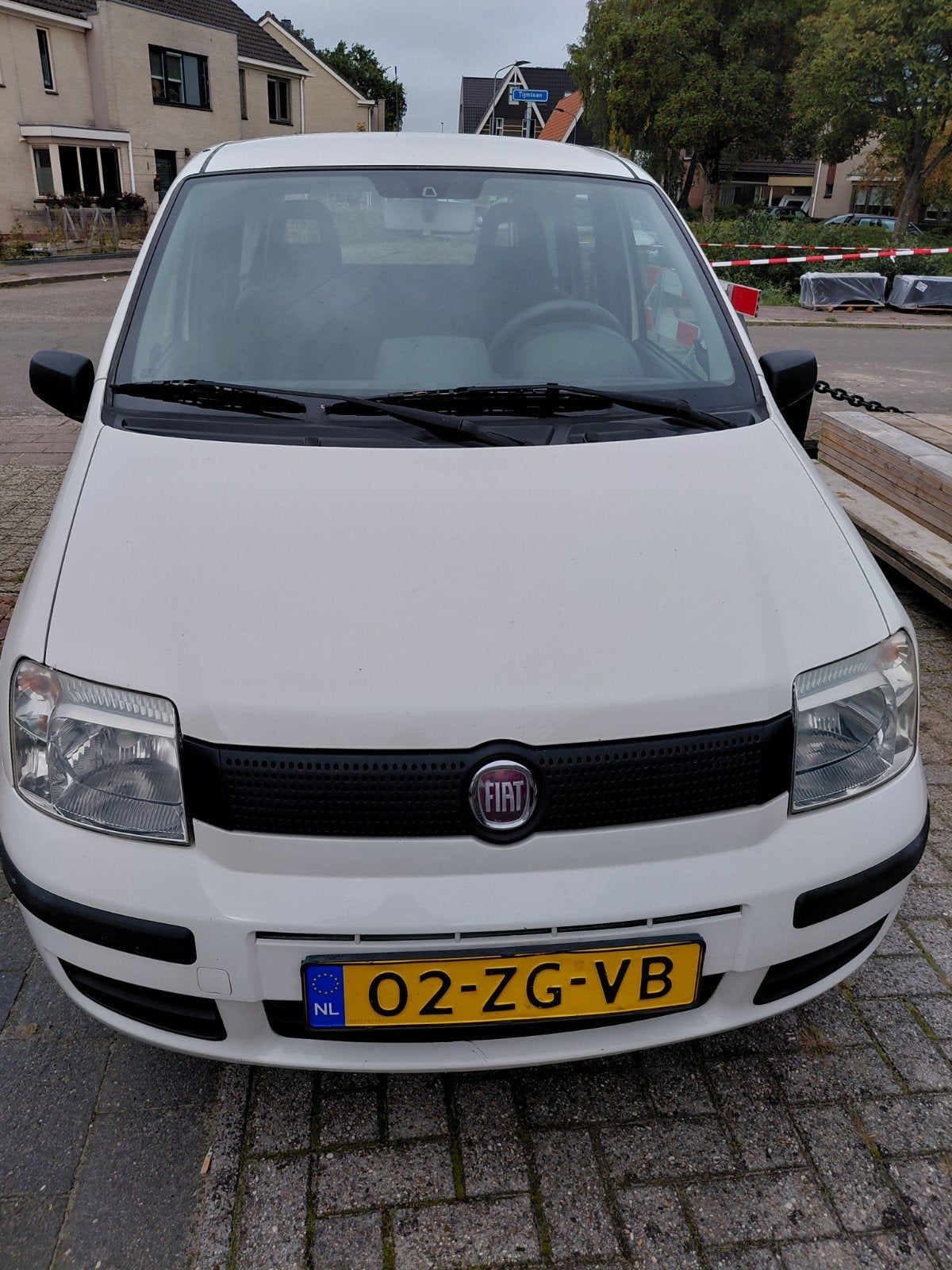 Fiat Panda 1.1 40KW 2008 Wit apk febr 2027, Auto's, Voorwielaandrijving, 54 pk, 4 stoelen, Wit