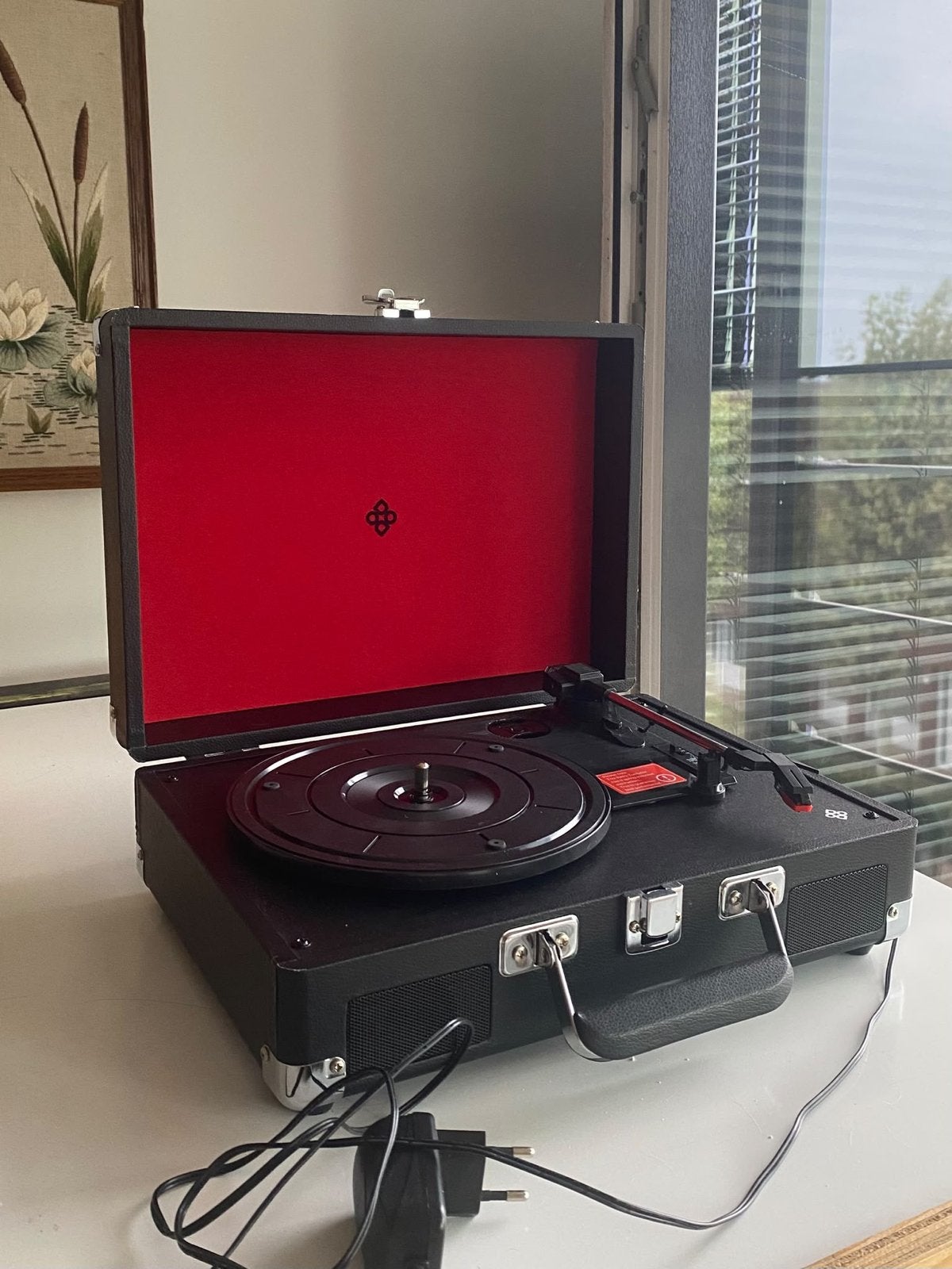 Platenspeler koffer - Draagbare retro platenspeler, Ophalen, Gebruikt, Platenspeler, Overige merken