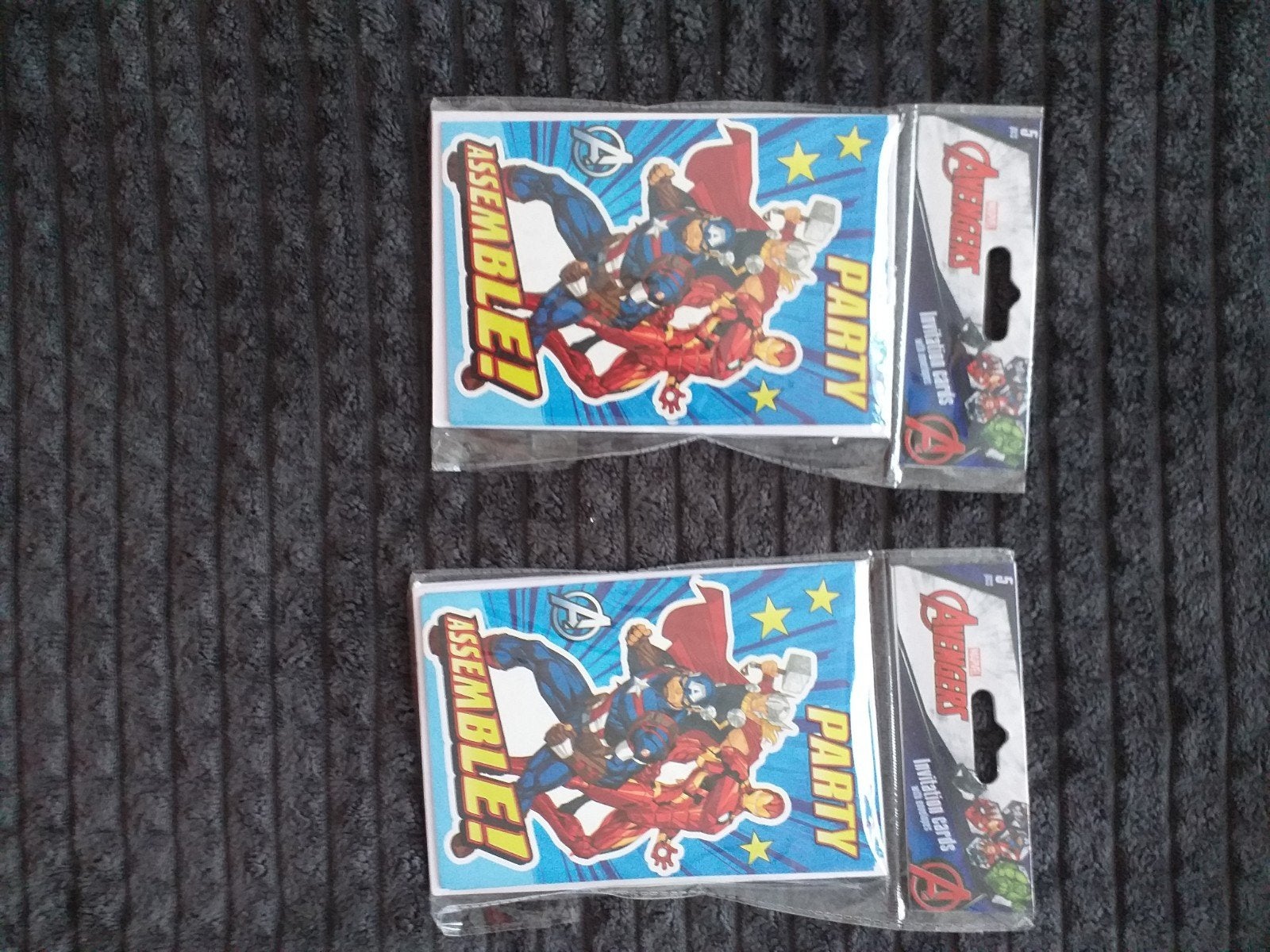 Avengers uitnodigingskaarten - 2 sets, Ophalen of Verzenden, Nieuw, Feestartikel, Verjaardag