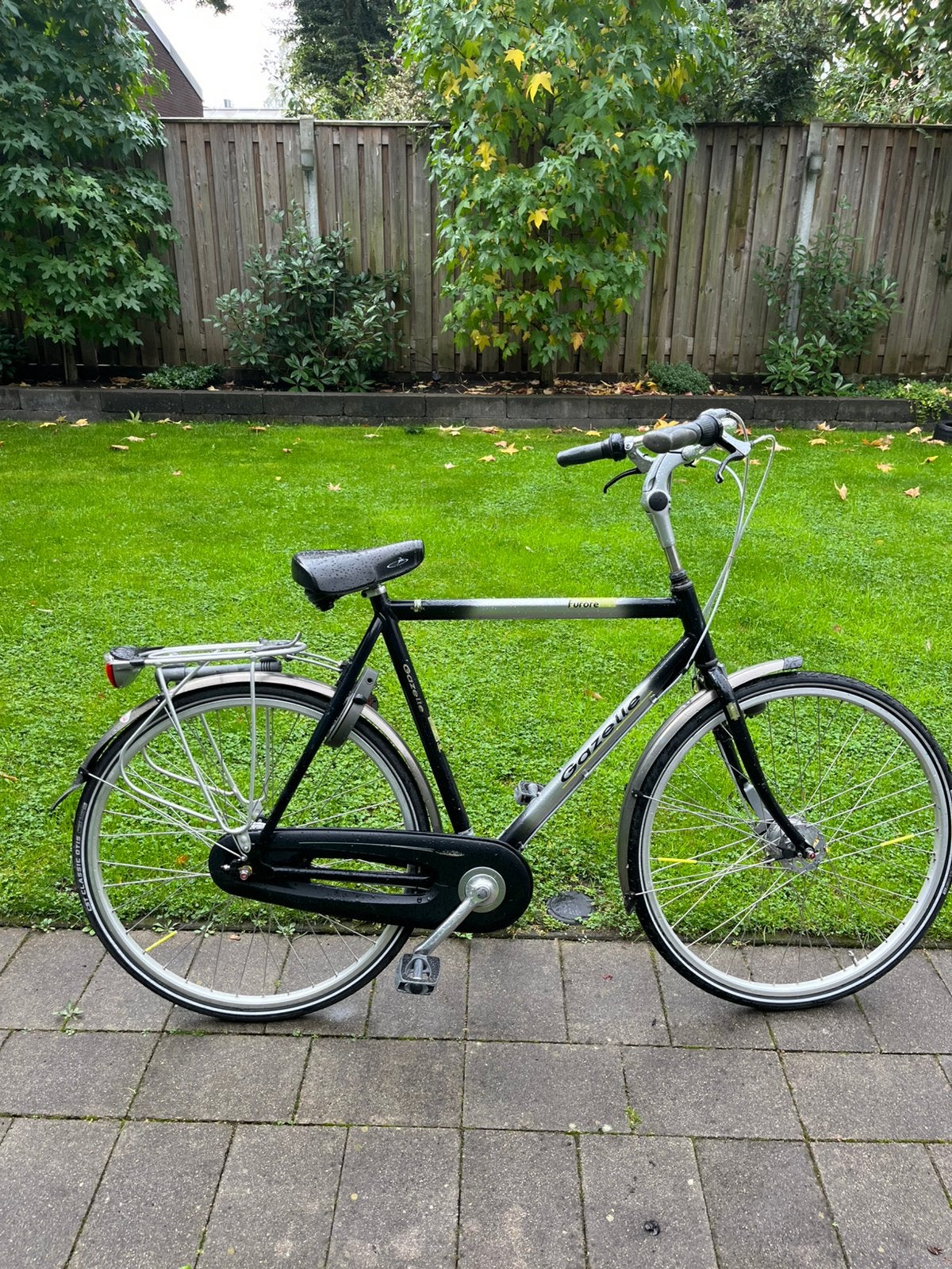Herenfiets, Fietsen en Brommers, Ophalen, Gebruikt, Versnellingen, 57 tot 61 cm