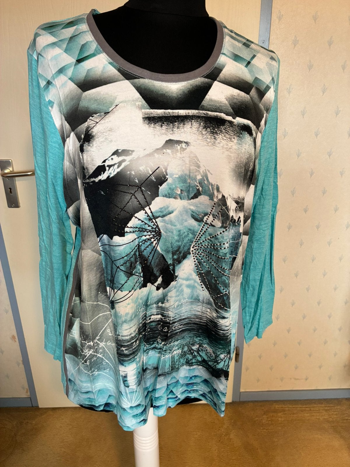 187 Rabe shirt in maat 46, Kleding | Dames, Verzenden, Maat 46/48 (XL) of groter, Zo goed als nieuw, Lange mouw
