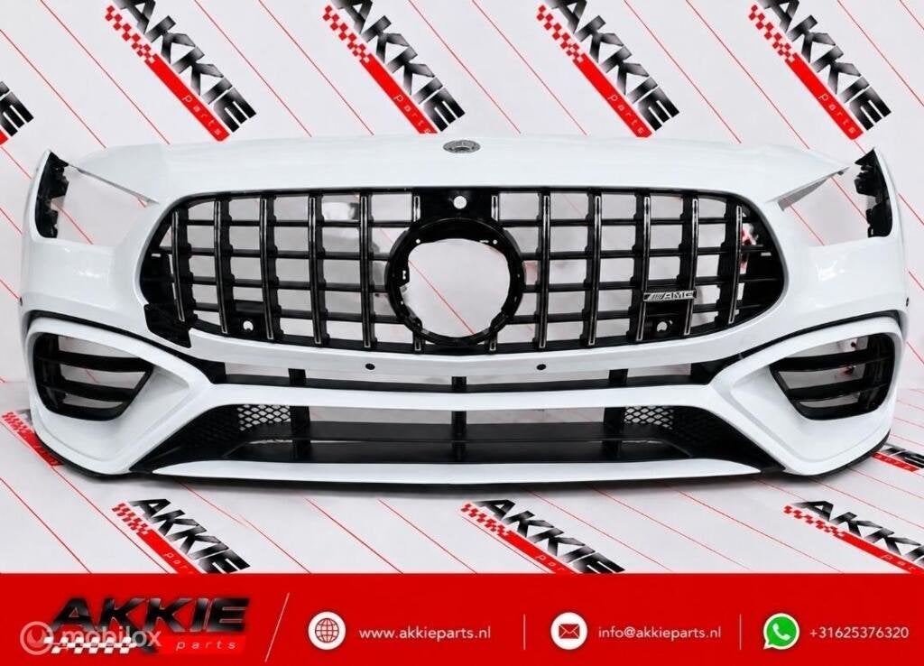 Mercedes CLA45 amg bumper W118 C118 X118 Facelift, Gebruikt, Voor, Ophalen of Verzenden