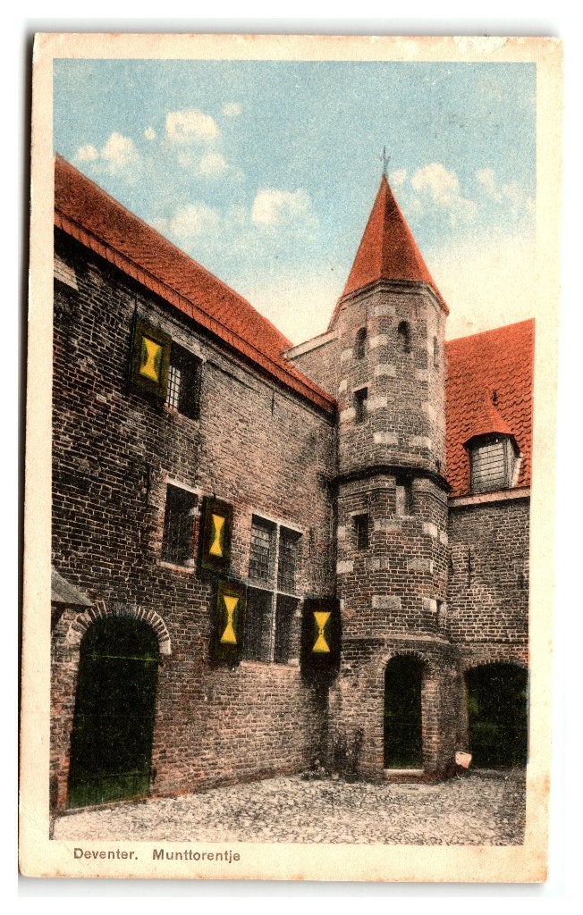 Deventer, Munttorentje, Verzamelen, Ansichtkaarten | Nederland, Verzenden, 1940 tot 1960, Gelopen, Overijssel