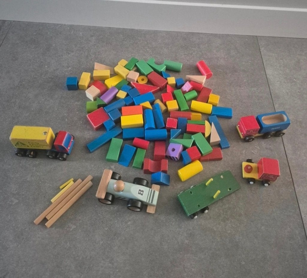 Houten blokken set, Ophalen of Verzenden, Gebruikt
