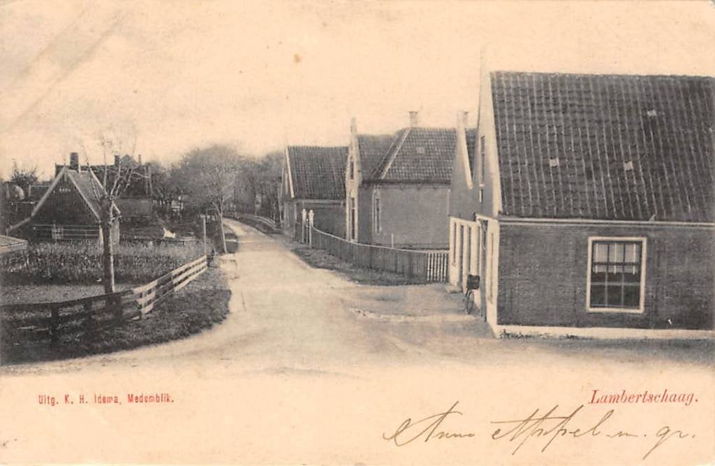 Lambertschaag Abbekerk Medemblik 1900, Verzenden, Voor 1920, Ongelopen, Noord-Holland