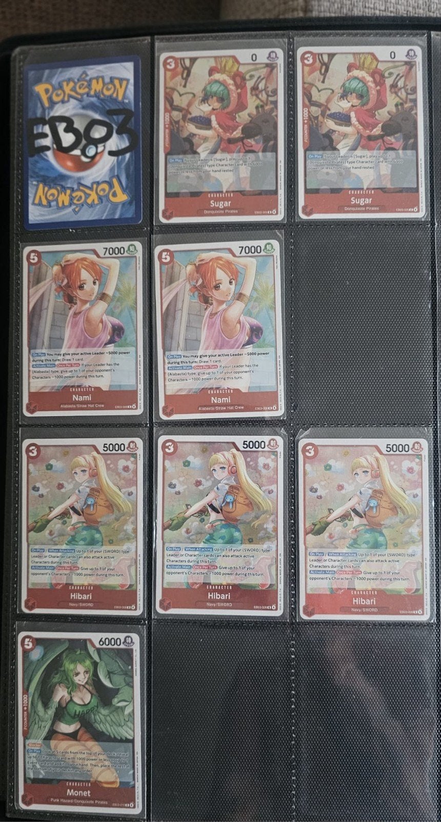 one piece cards eb 03 en eb04 set, Ophalen of Verzenden, Nieuw, Meerdere kaarten, Foil