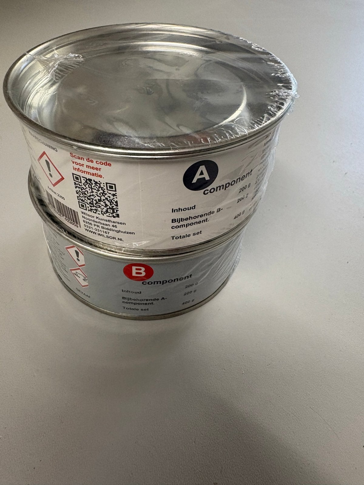 Wilsor Kunstharsen Epoxy Plamuur 2 Componenten, Overige kleuren, Nieuw, Ophalen of Verzenden, Verf