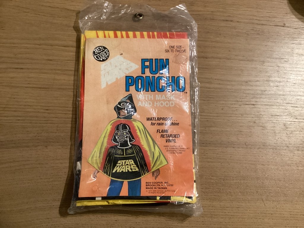 Vintage Star Wars Darth Vader Ben Cooper fun poncho uit 1977, Ophalen of Verzenden, Zo goed als nieuw, Overige typen