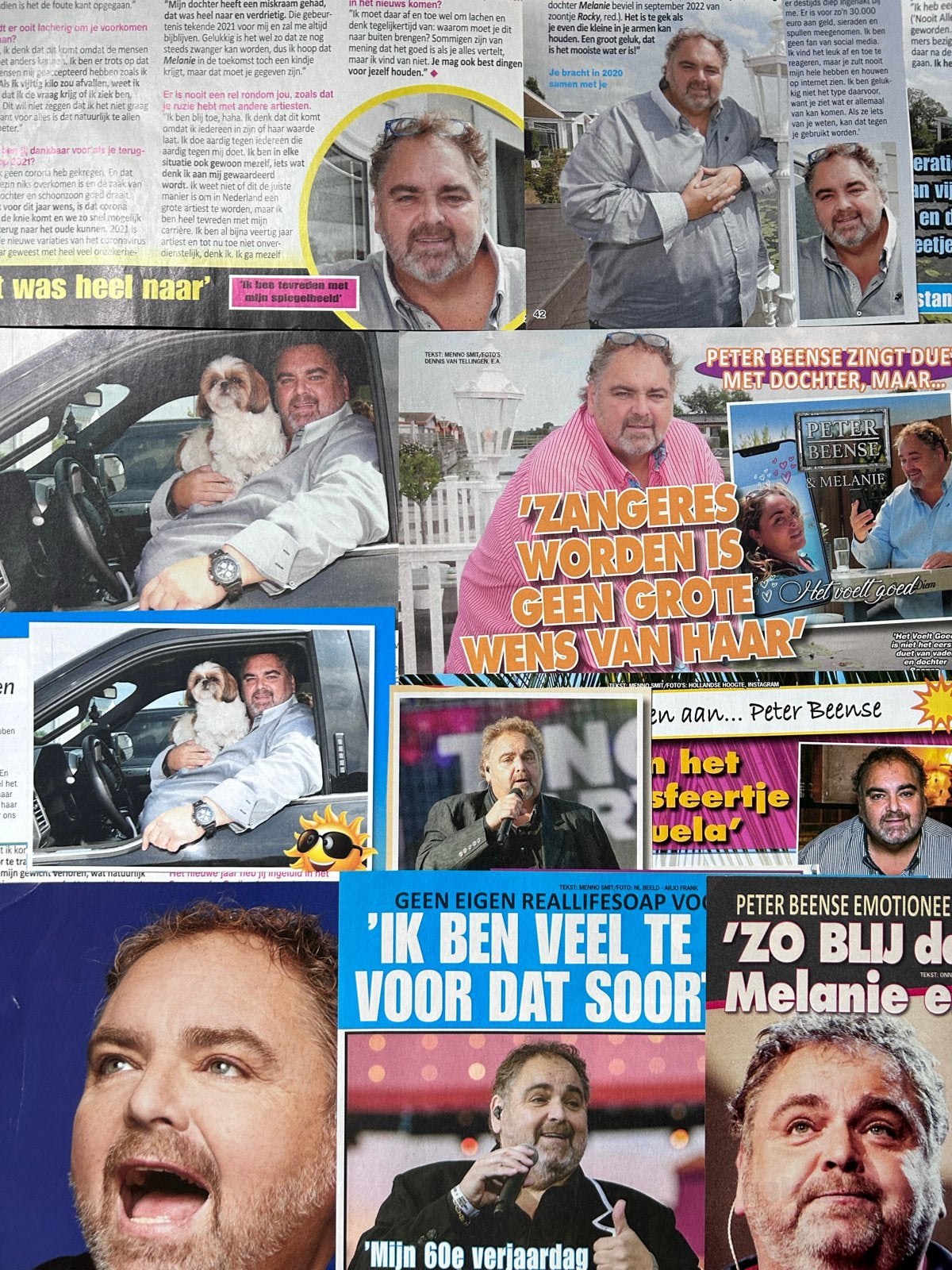 25 Knipsels van Peter Beense, Ophalen of Verzenden