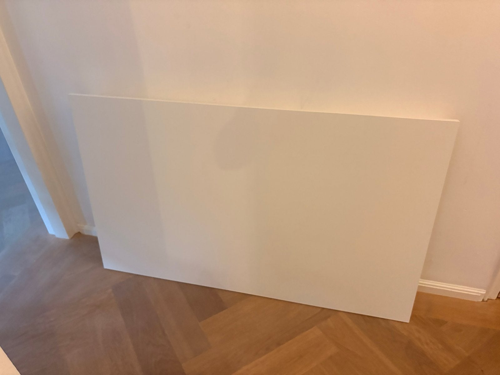 Witte IKEA tafel 125x75 cm in goede staat, Ophalen, Kunststof, Gebruikt, 100 tot 150 cm