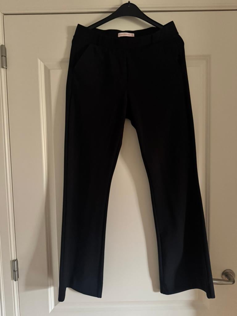 Studio Anneloes Flair bonded zwart broek maat M, Kleding | Dames, Broeken en Pantalons, Maat 38/40 (M), Zwart, Ophalen of Verzenden