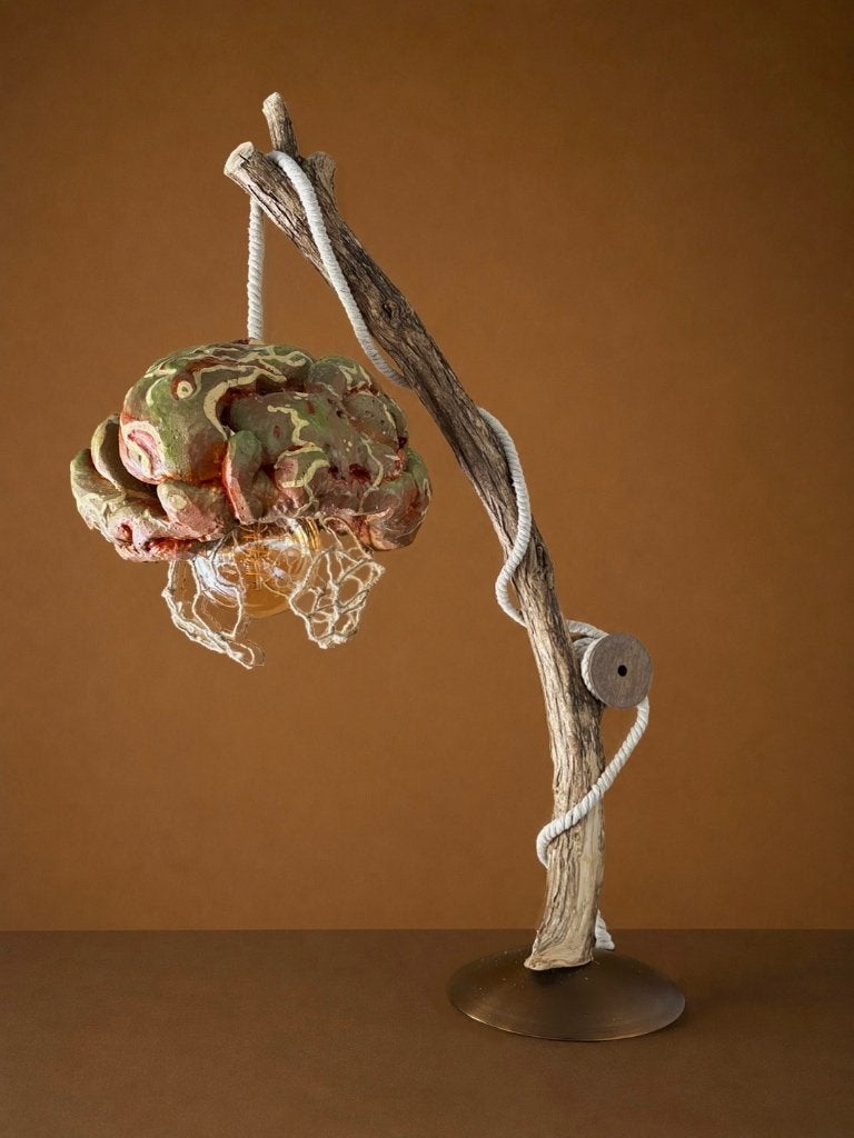 Organische Design Lamp – Uniek Lichtsculptuur, Ophalen, Overige merken, Met schakelaar, Meerkleurig