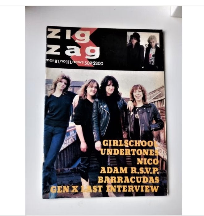 ZigZag Magazine #111 (Maart 1981) - Girlschool Cover, Ophalen of Verzenden, Zo goed als nieuw, Muziek, Film of Tv