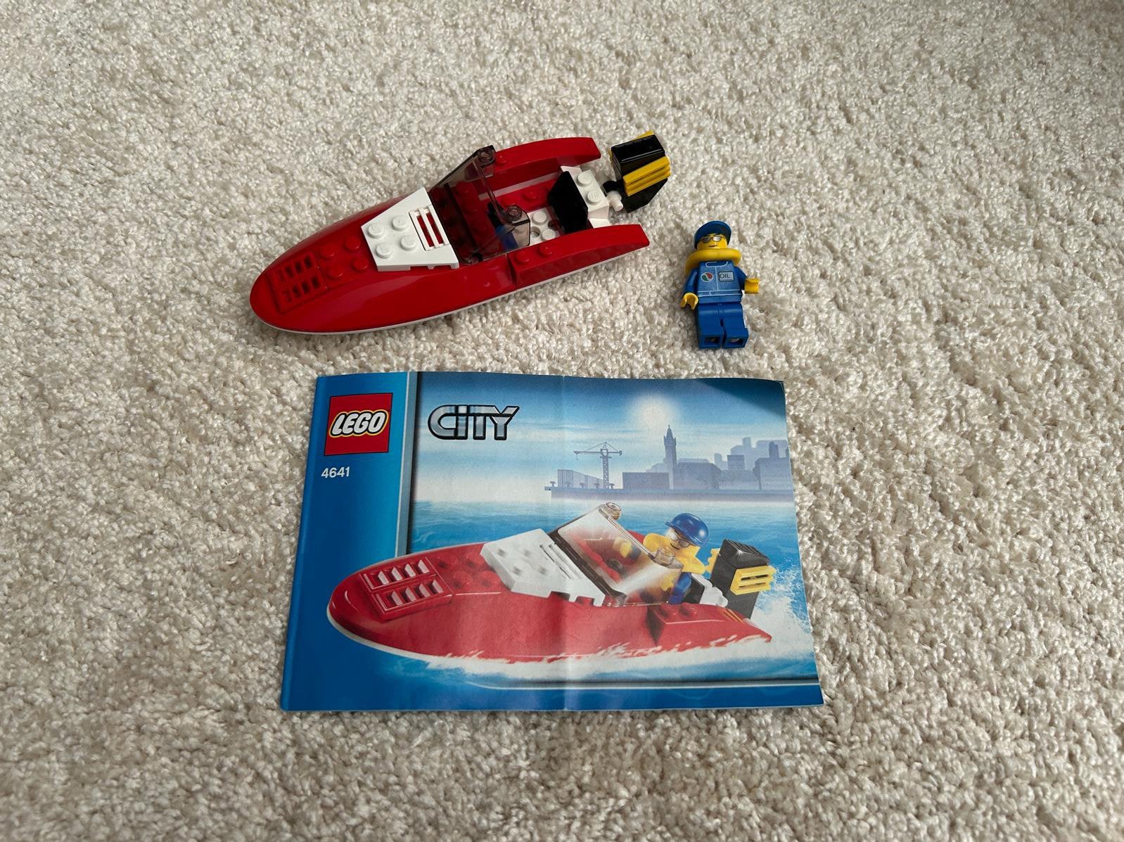 Compleet set Speedboot met poppetje en boekje 4641, Ophalen of Verzenden, Zo goed als nieuw