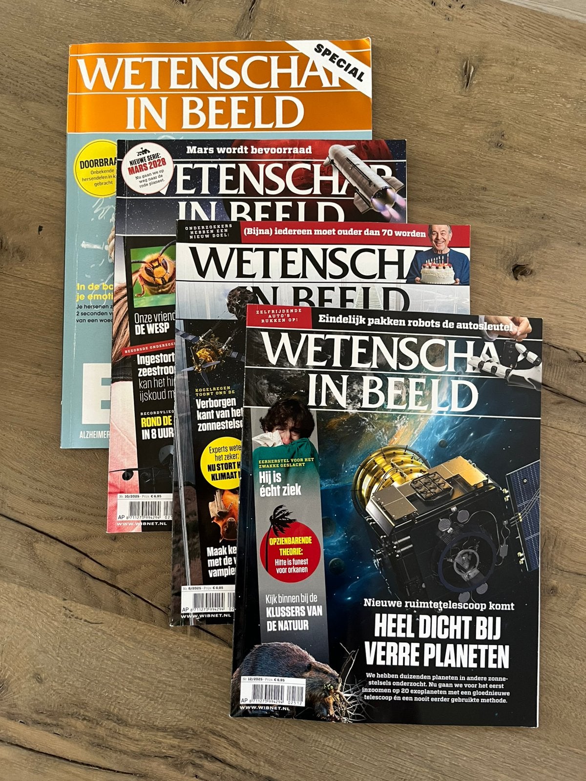 4 Tijdschriften, Wetenschap in Beeld, Ophalen of Verzenden, Zo goed als nieuw, Overige onderwerpen