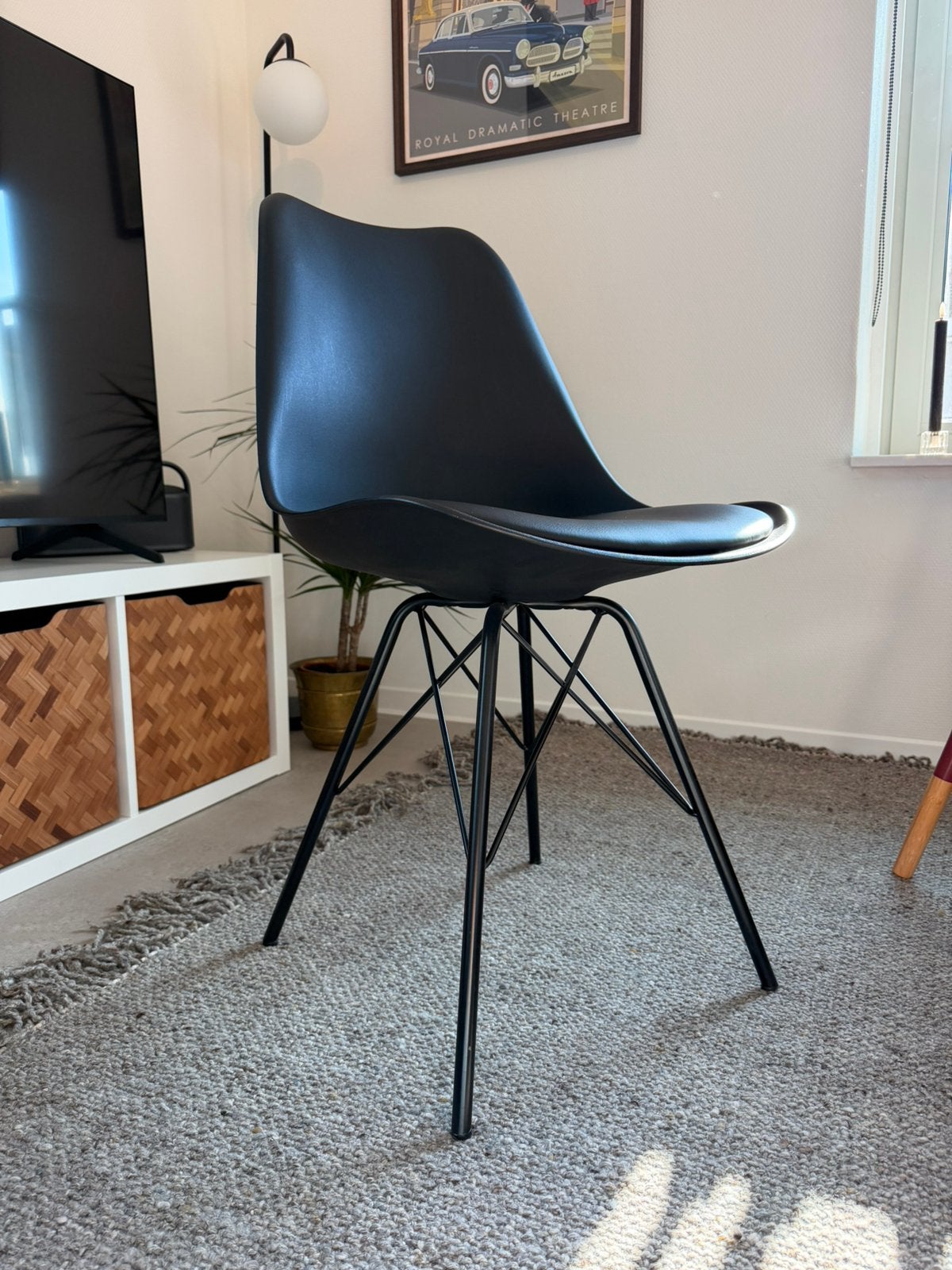 Jysk Klarup Eetkamerstoelen, Ophalen, Zwart, Zo goed als nieuw, Vier