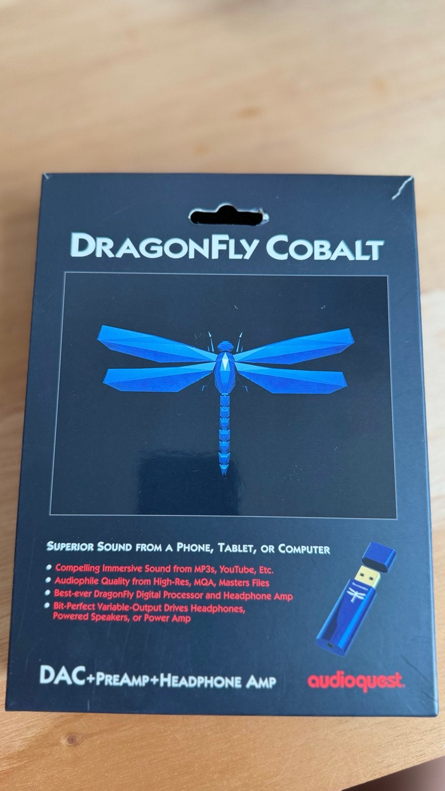 AudioQuest DragonFly Cobalt DAC/Hoofdtelefoonversterker, Overige merken, Overige systemen, Ophalen of Verzenden, Zo goed als nieuw
