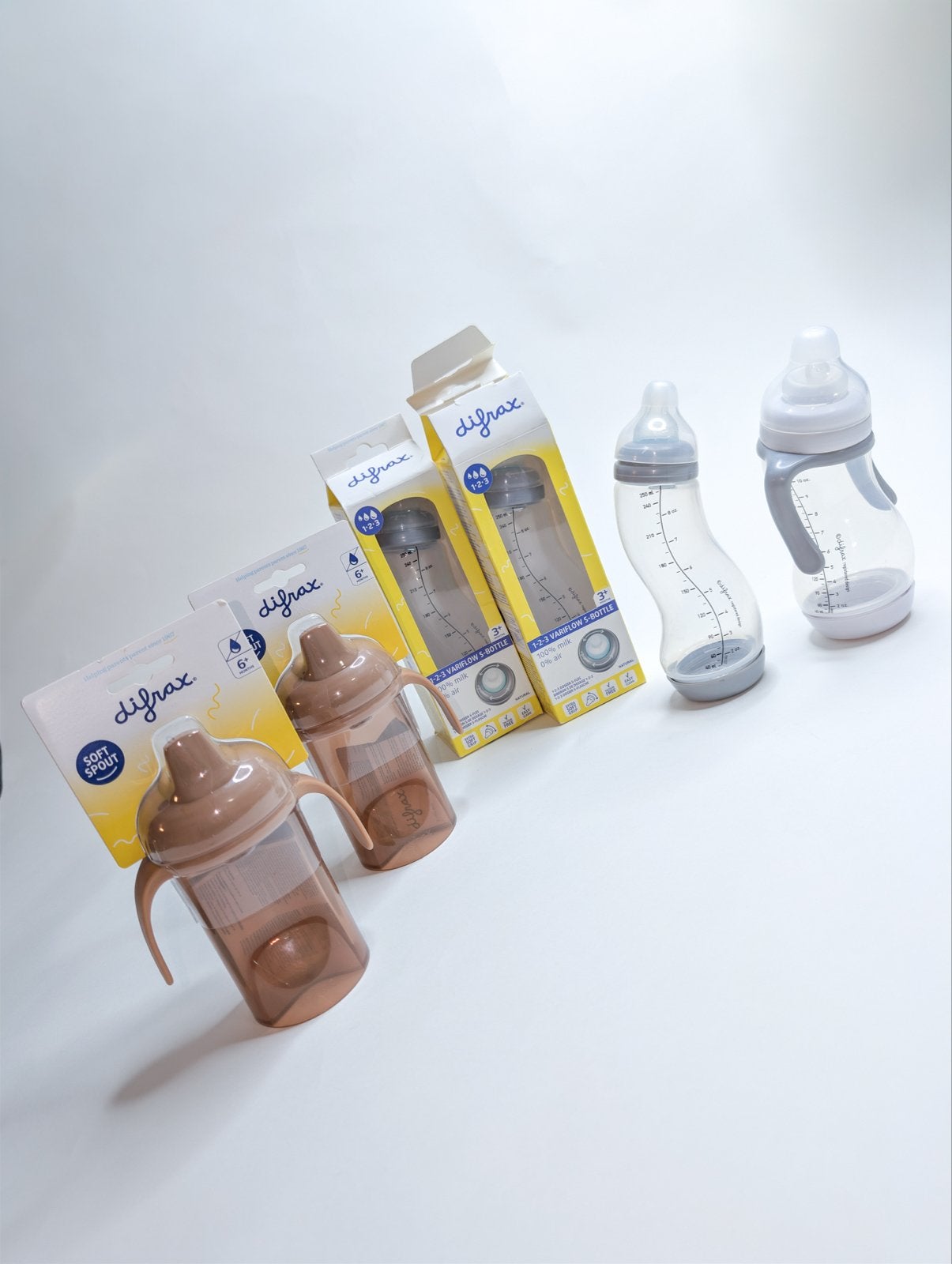 Difrax S-Fles Smal 123Ring& S-Fles Papfles XL + sterilisator, Ophalen of Verzenden, Nieuw