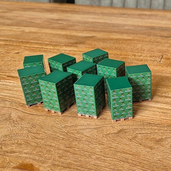 Pallet met Bierkratten – Set van 10 – 1-50, Ophalen of Verzenden, Nieuw, Bus of Vrachtwagen, Wsi