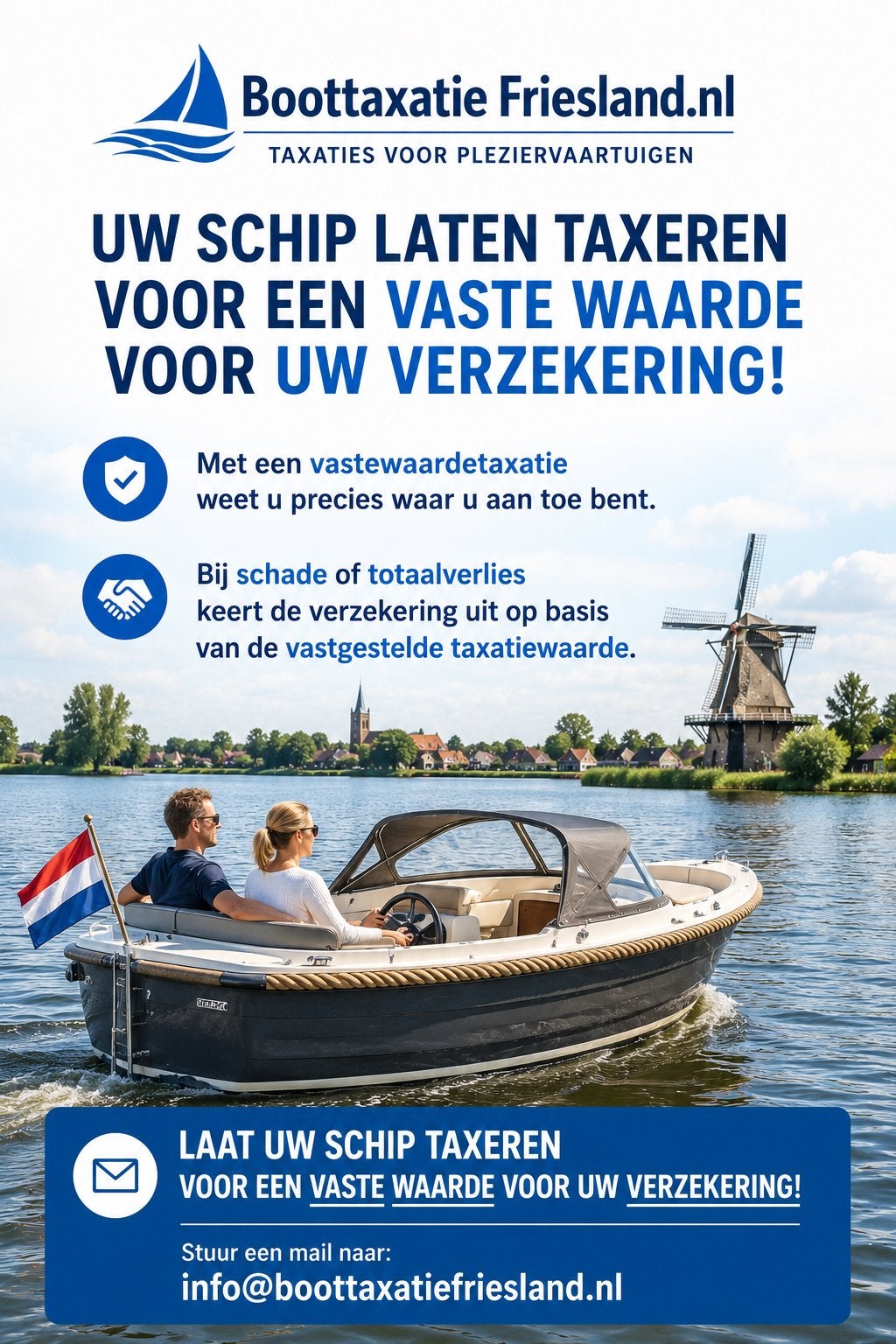 Boot taxaren vanaf € 301,-  Friesland, Ophalen of Verzenden, Minder dan 15 m²