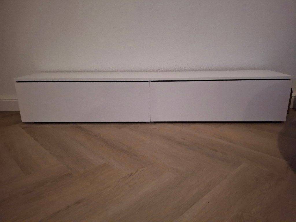Tv kast met sfeerverlichting, Ophalen, 150 tot 200 cm, Zo goed als nieuw, Minder dan 100 cm