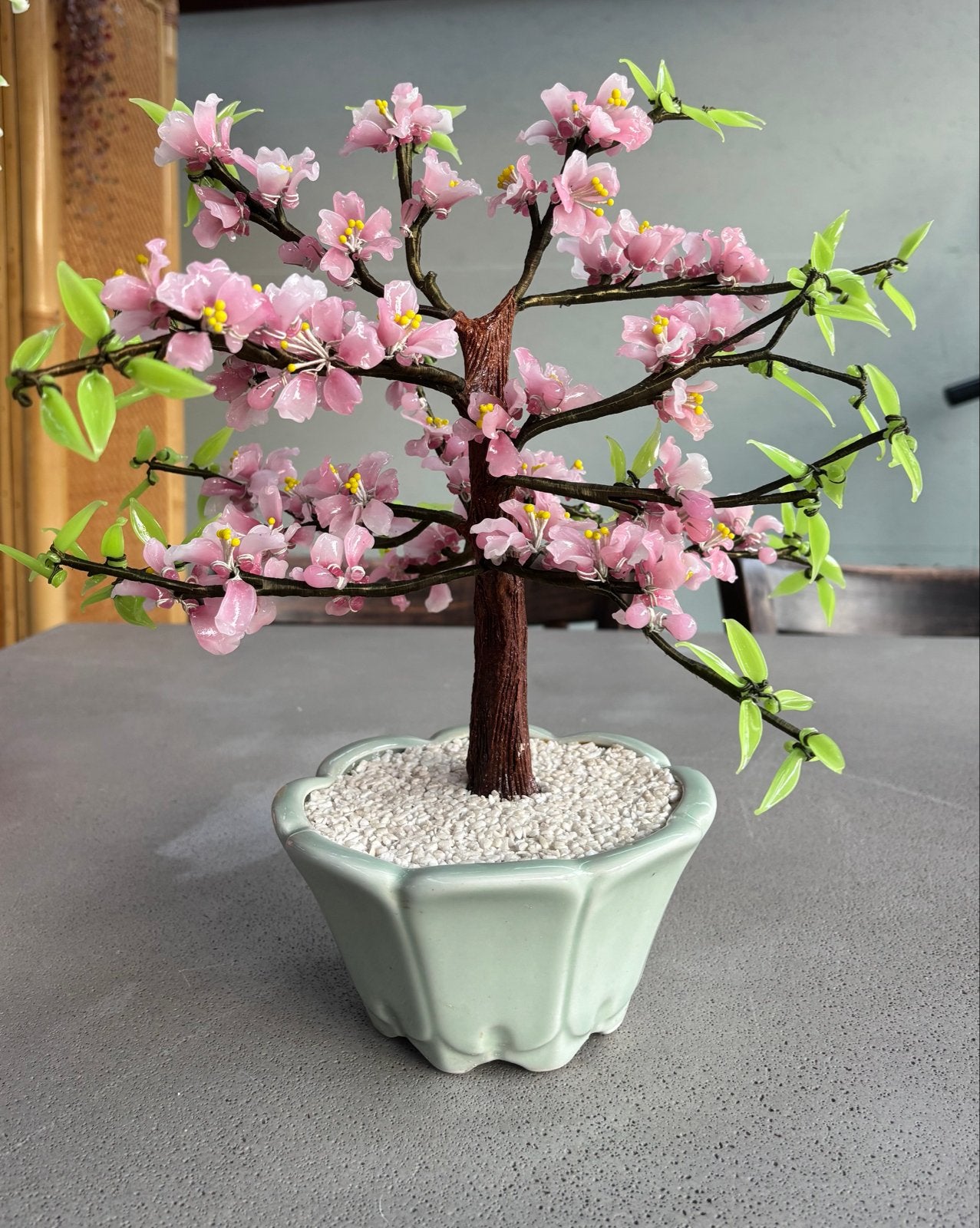 Decoratieve Bonsai Boom met Roze Bloesem - Kunststof, Nieuw, Ophalen of Verzenden, Modern, Roze