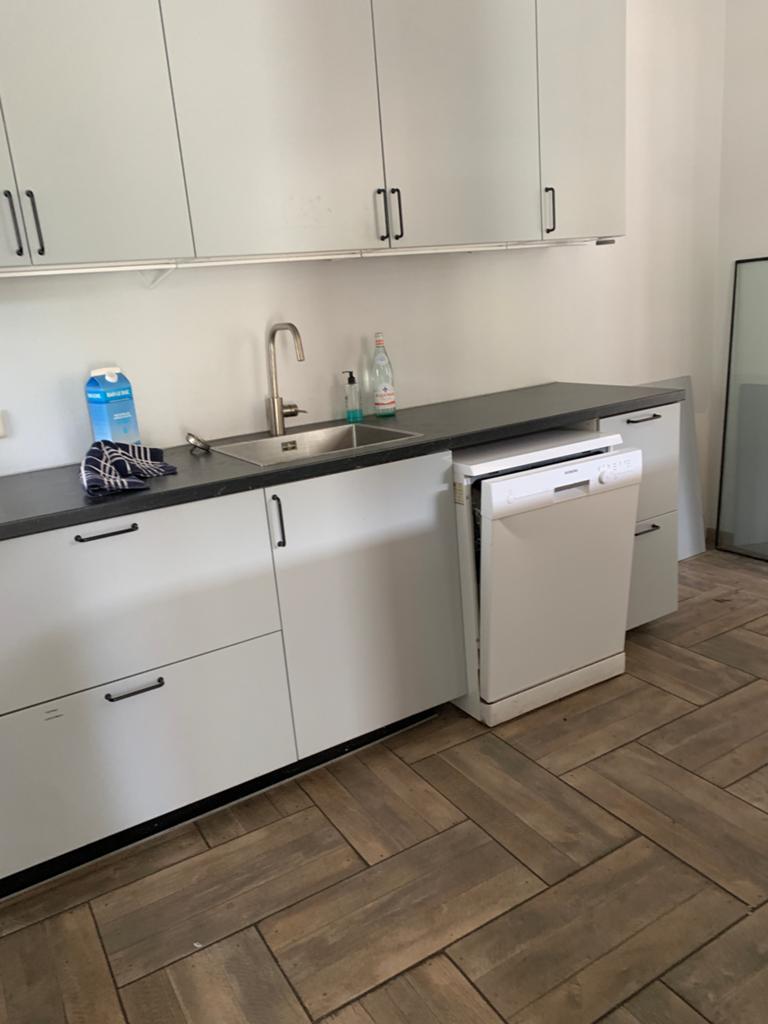 Gebruikte nette keuken, Huis en Inrichting, Keuken | Complete keukens, Ophalen, Gebruikt, Wit