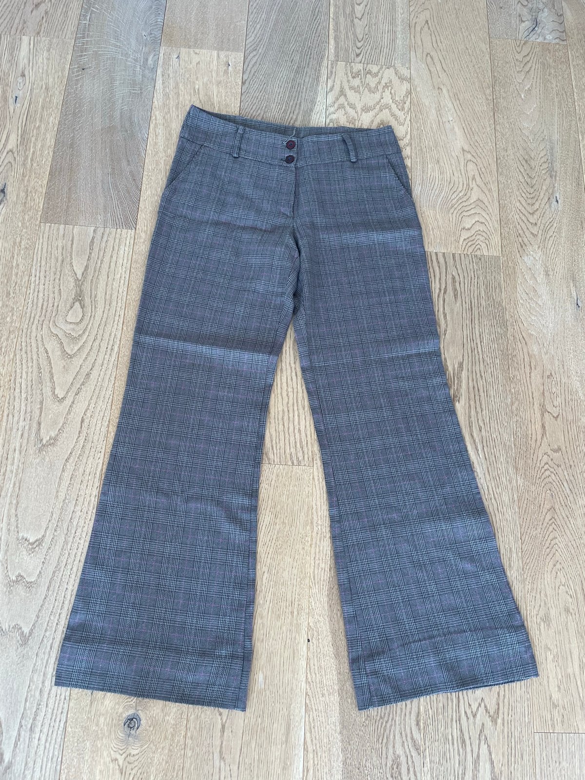 Ella Paris Pantalon met ruitpatroon M, Maat 38/40 (M), Ophalen of Verzenden, Gedragen, Grijs