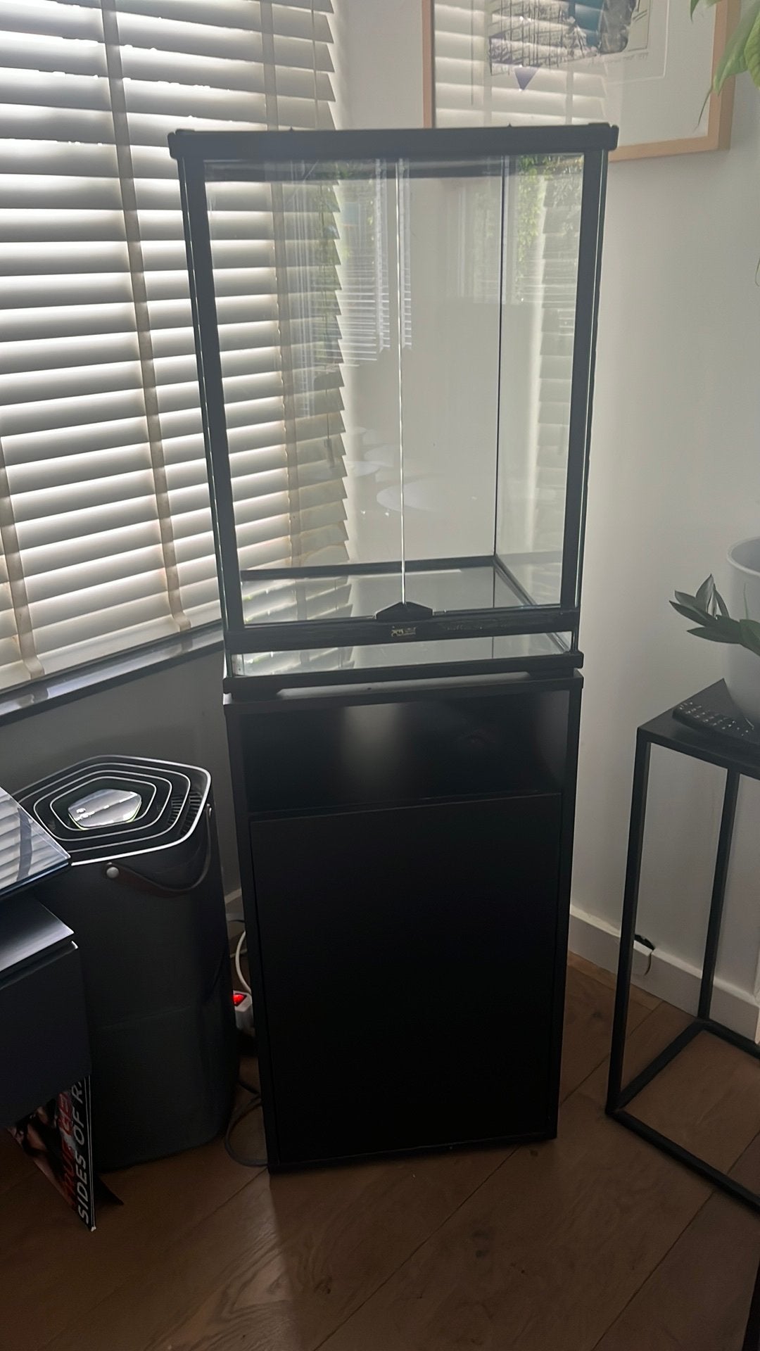 Terrarium 45x45x60 met meubel, Ophalen, Zo goed als nieuw