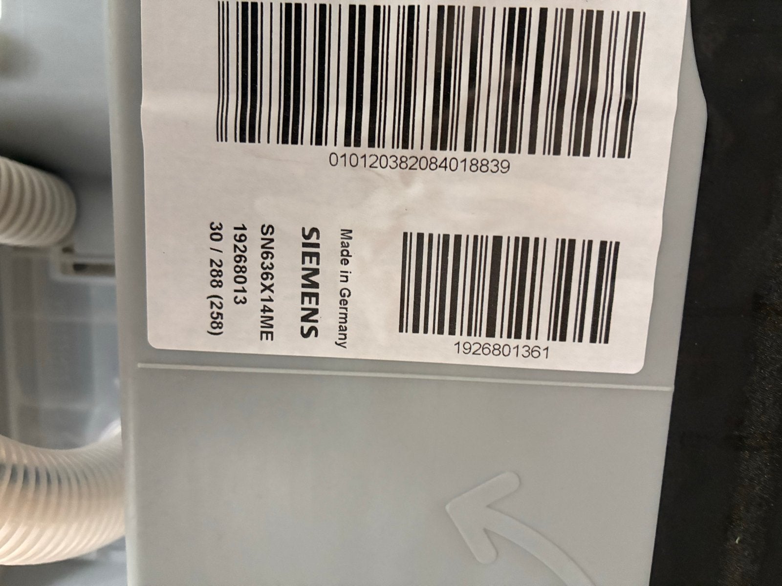 Siemens SN636X14ME Inbouw Vaatwasser - Made in Germany, Ophalen, Gebruikt, Inbouw