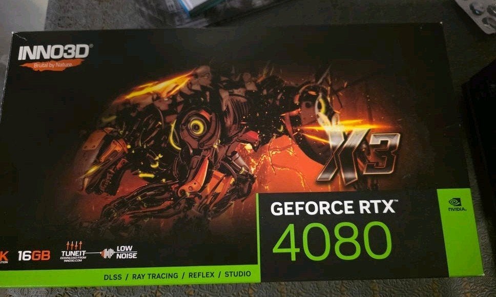 Defecte Inno3D GeForce RTX 4080 voor onderdelen, GDDR6, PCI-Express 4, Ophalen of Verzenden, HDMI