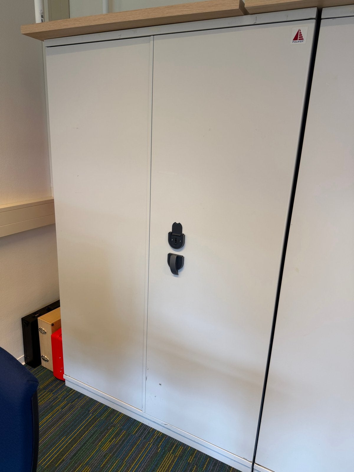 Metalen archiefkast met twee deuren, Ophalen, Gebruikt