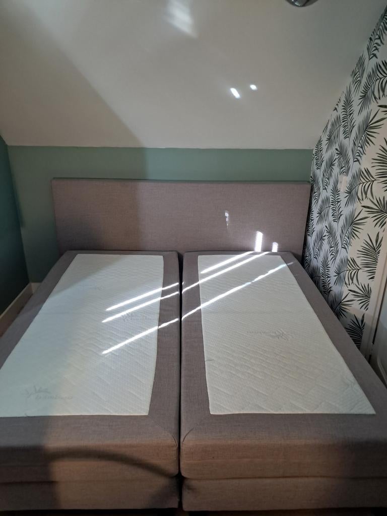 Boxspring met hoofdbord 180x200, Ophalen