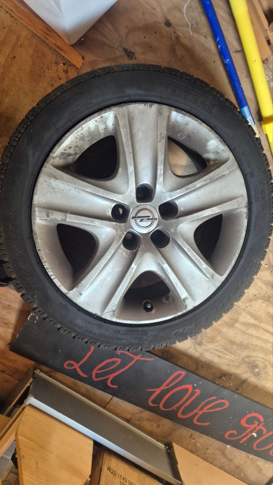 Velgen Opel Astra J met Pirelli Sottozero Winterbanden, Ophalen, Banden en Velgen, 17 inch, Winterbanden