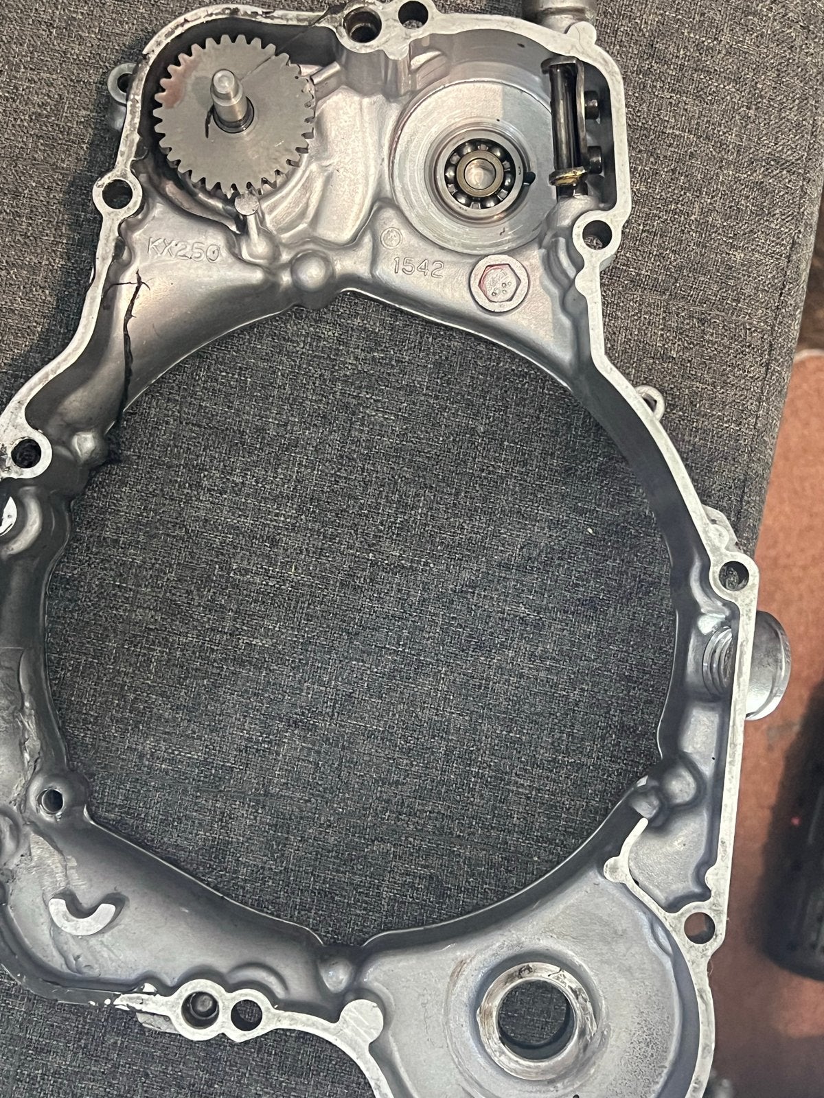 Koppelingsdeksel Kawasaki KX 250 (1996-2002), Motoren, Ophalen of Verzenden, Gebruikt
