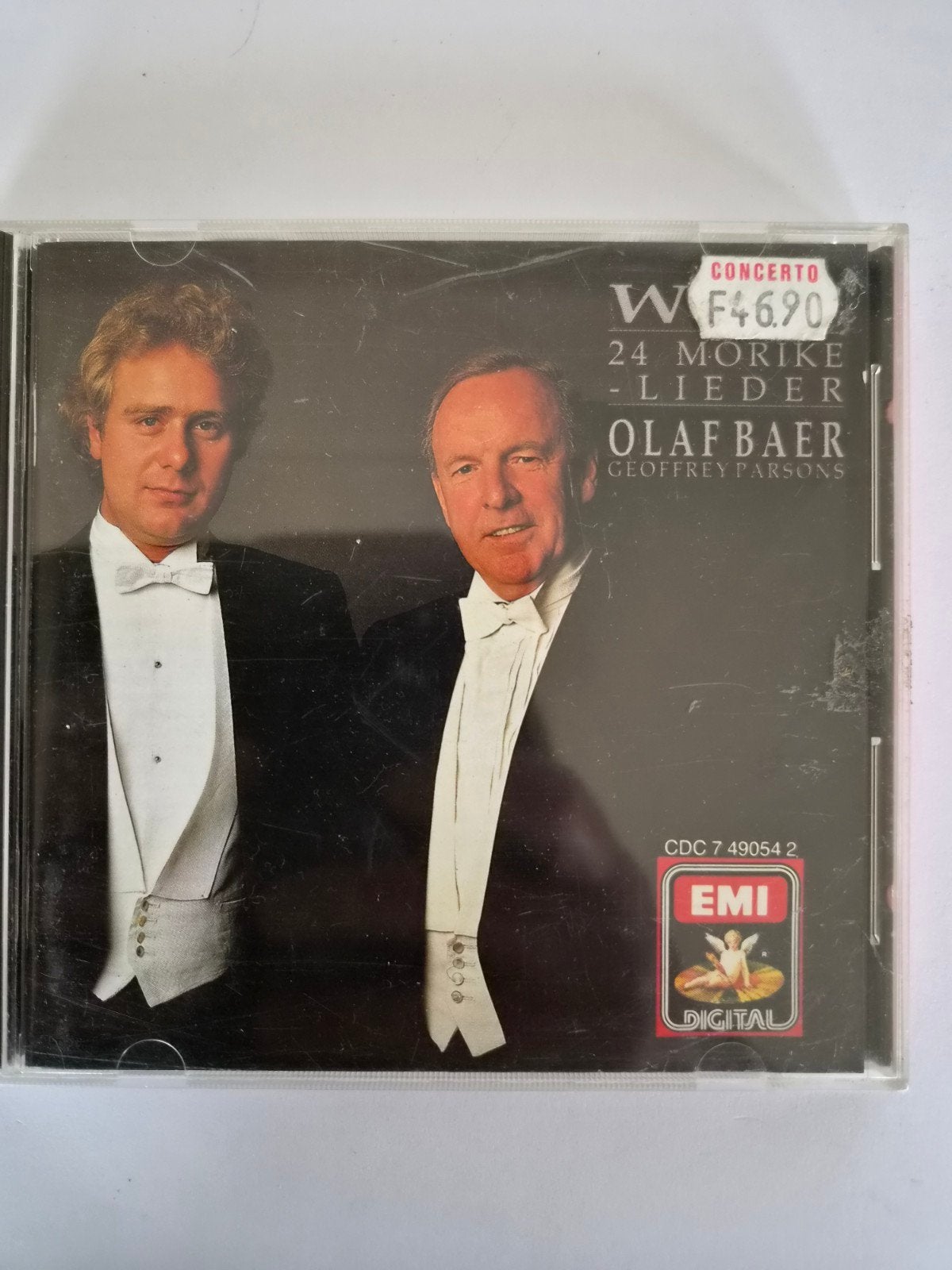 Hugo Wolf - 24 Mörike-Lieder CD - Olaf Bär, Geoffrey Parsons, Gebruikt, Overige componisten, Ophalen of Verzenden, Romantiek