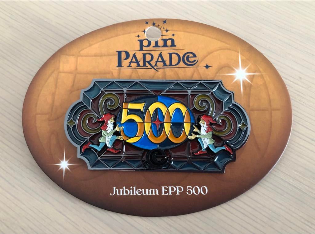 Efteling PinParade Jubileum pin - EPP 500, Verzamelen, Efteling, Ophalen of Verzenden, Nieuw, Button of Speldje
