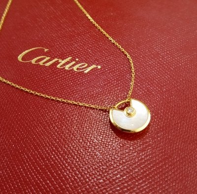 Cartier Amulette de Cartier ketting 18K geelgoud diamant, Ophalen of Verzenden, Zo goed als nieuw, Goud, Met edelsteen