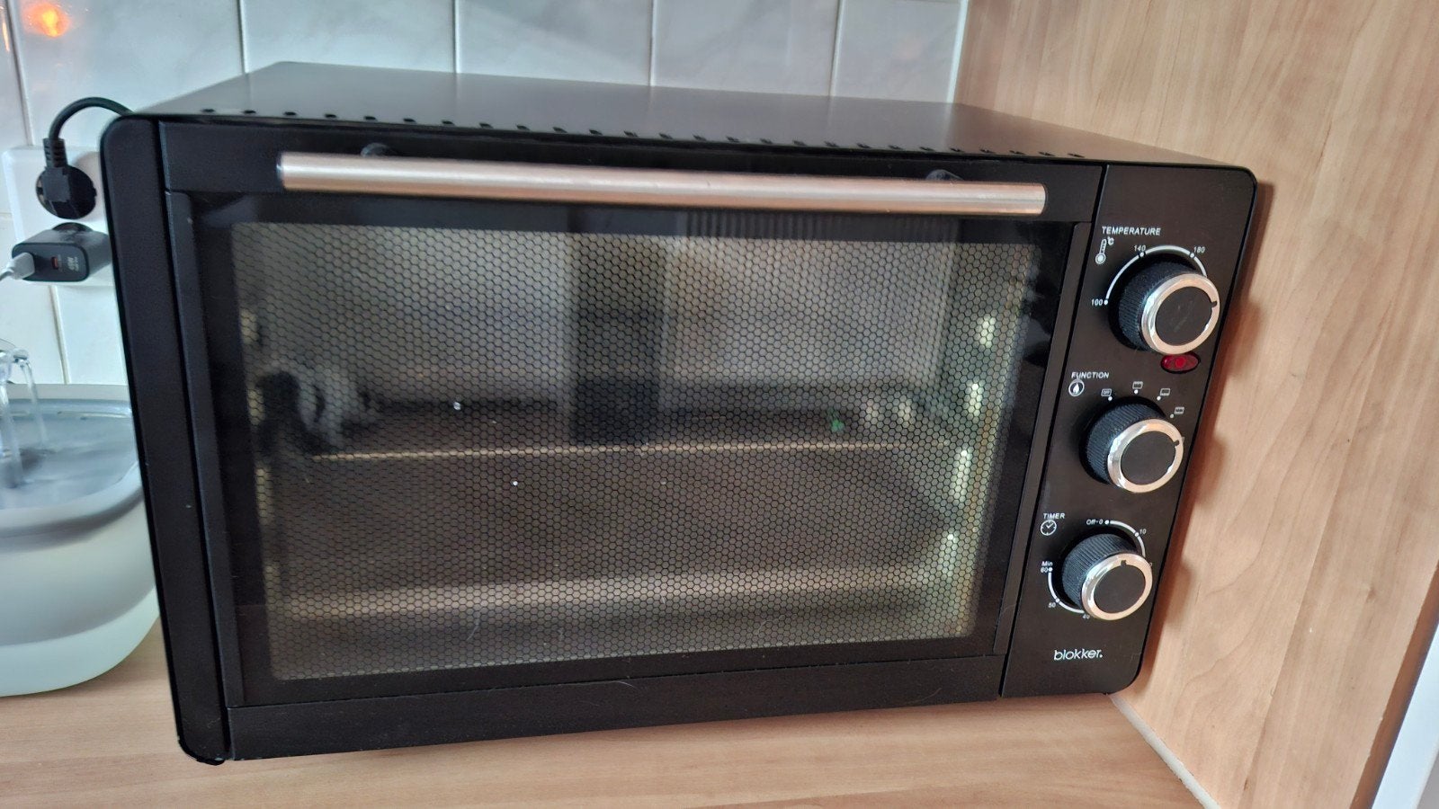 Blokker Mini Oven met Grillfunctie en Hetelucht, Witgoed en Apparatuur, Ovens, Ophalen, Minder dan 45 cm, Gebruikt, Hete lucht