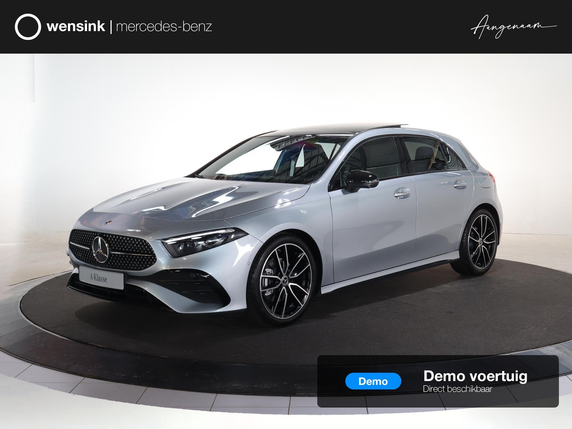 Mercedes-Benz A-klasse 180 Business Solution AMG | Panoramas, Auto's, Mercedes-Benz, 136 pk, 4 cilinders, Zwart, Origineel Nederlands