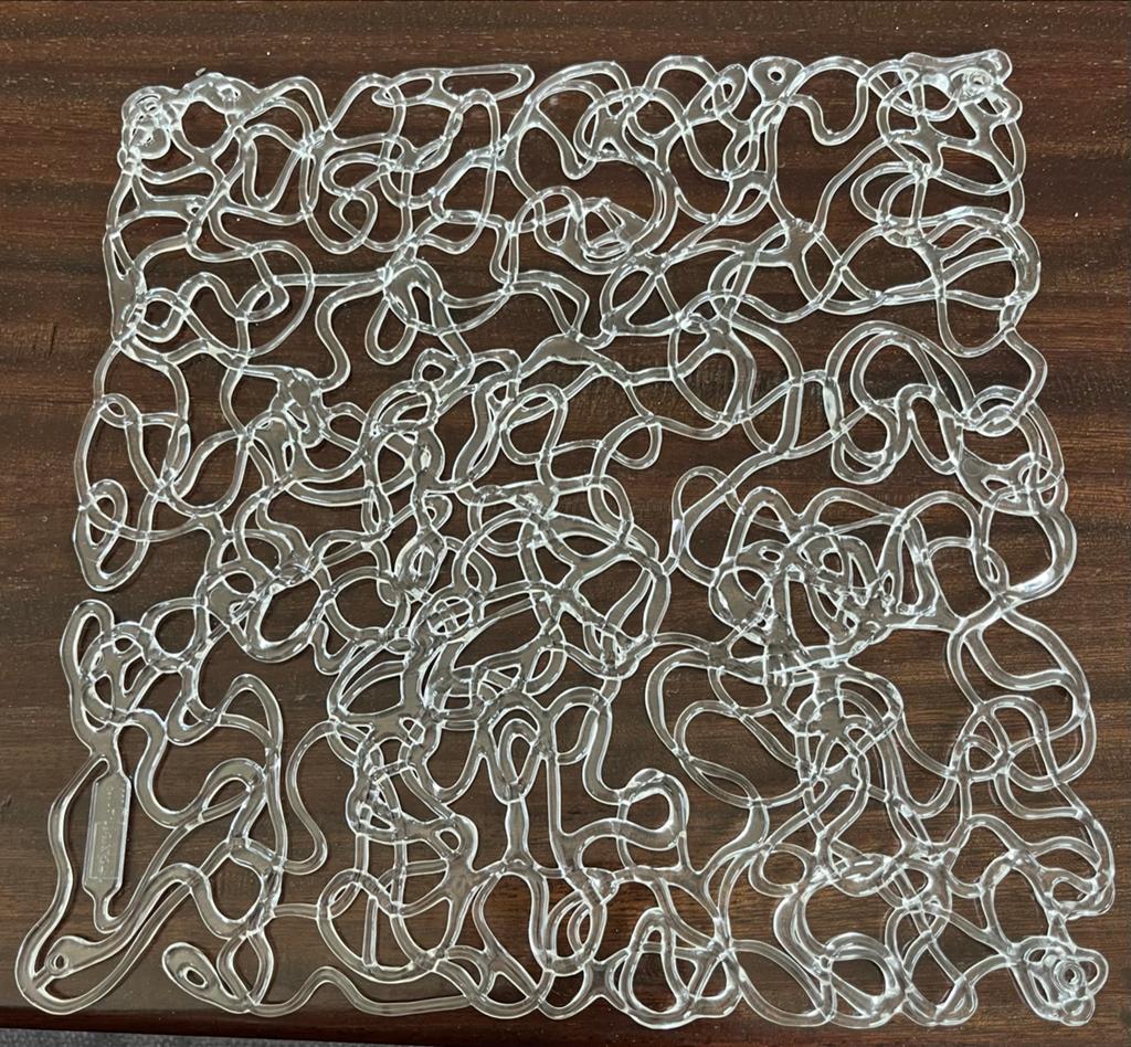 Koziol design wand-/raamafscheiding (8 stuks, 27x27 cm), Ophalen, Gebruikt, Kunststof, Modern